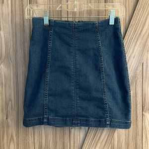 Free People denim skirt